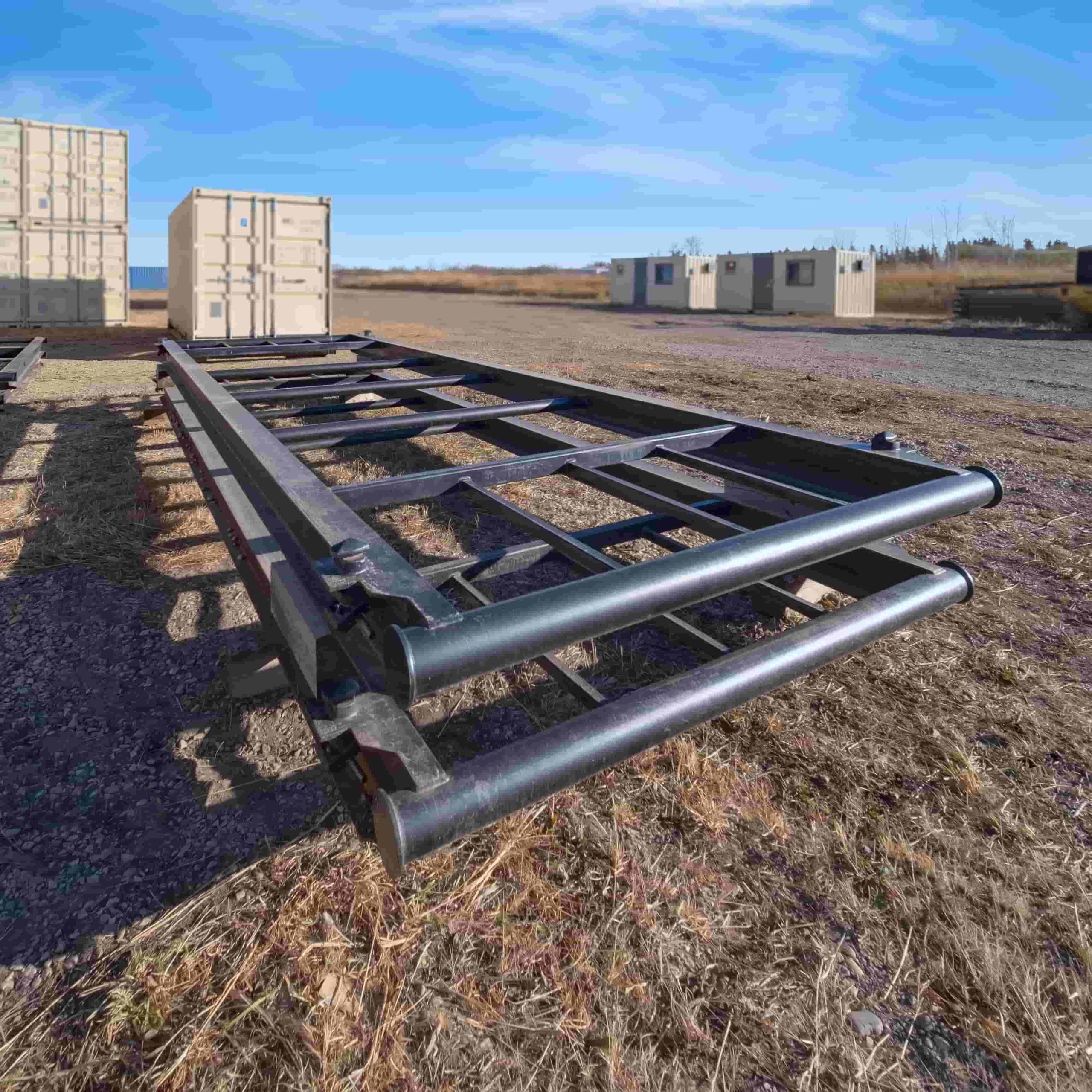 20&rsquo; Container skid w/ twist locks &ldquo;Non-Grated&rdquo; - Container Consultants Australia