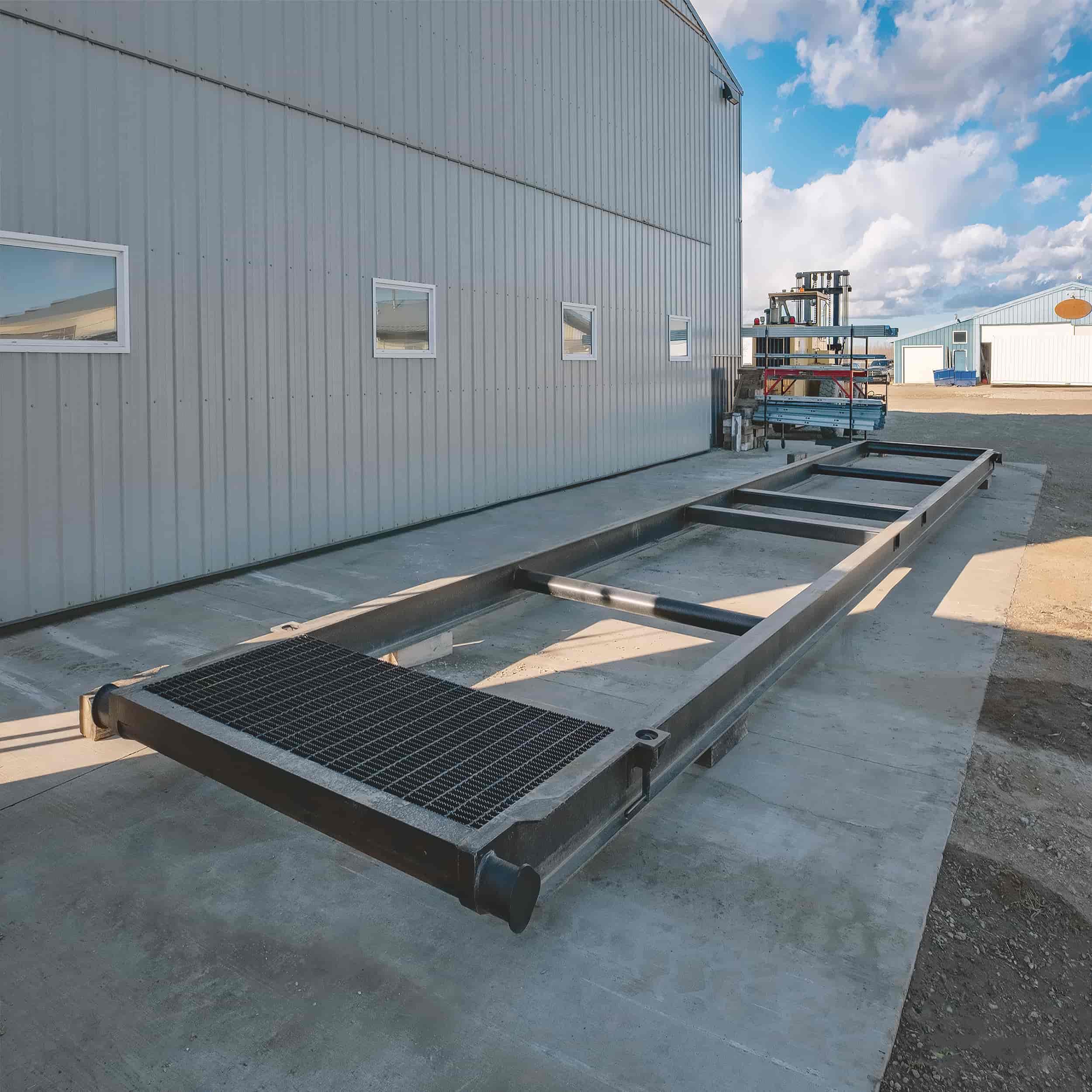 40&rsquo; Container skid w/ twist lock &ldquo;Grated&rdquo; - Container Consultants Australia