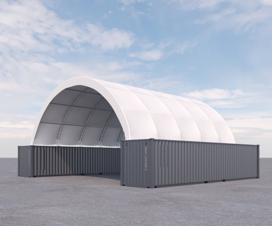 40&rsquo; x 40&rsquo; Fabric Container Shelter - Container Consultants Australia